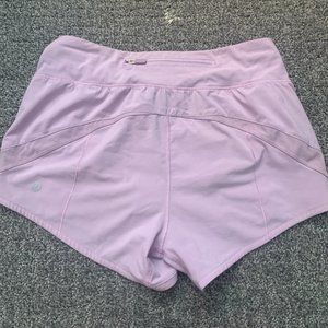 Purple Lululemon shorts, size 4